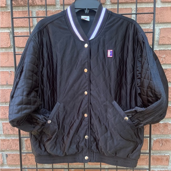 Nike Jackets & Blazers - Vintage 90's Nike Court Quilted Jacket Snap Button